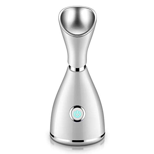 Lzour Vapor Facial irónico Nano, Vapor Facial del Balneario, inhalador Profesional del Vapor del Sino con la Niebla Caliente unclog el poro para el hogar SPA Que Abre los poros para la eliminación