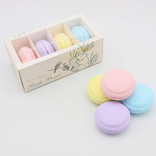 BEITAI Diseño único Creativo Macaron Bath Bomb Oil Aceite Salt Ball Set Todos los aceites Esenciales Naturales Perfecto para Bubble & SPA Bath Regalo Perfecto para el día de la Madre