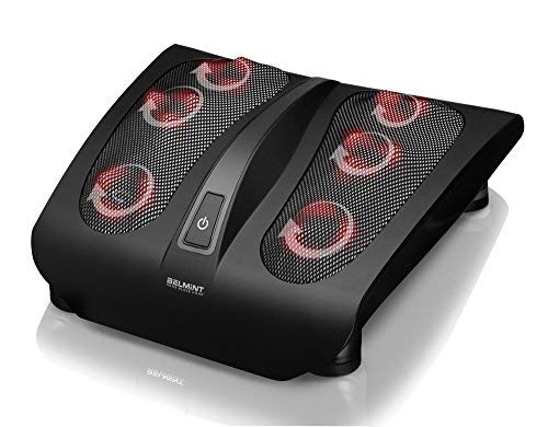 Belmint Masajeador de Pies con Deep Shiatsu Kneading, Masaje Pie de Máquina Equipado con 18 Nodos de Masaje y Función de Calor para Aliviar Dolores de Pie, Estrés, Pantorrilla y Fascitis Plantar