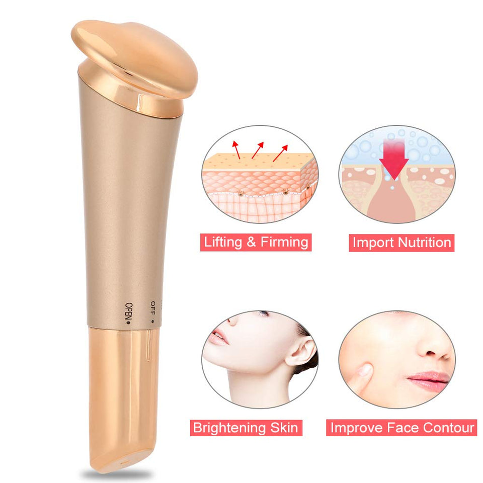 Semme Masajeador Facial Belleza Vibración Masaje Rejuvenecimiento Piel Reafirmante Antiarrugas Levantamiento de Cara Antienvejecimiento Cuidado de la Piel