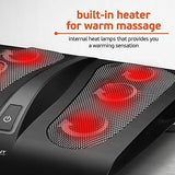 Belmint Masajeador de Pies con Deep Shiatsu Kneading, Masaje Pie de Máquina Equipado con 18 Nodos de Masaje y Función de Calor para Aliviar Dolores de Pie, Estrés, Pantorrilla y Fascitis Plantar