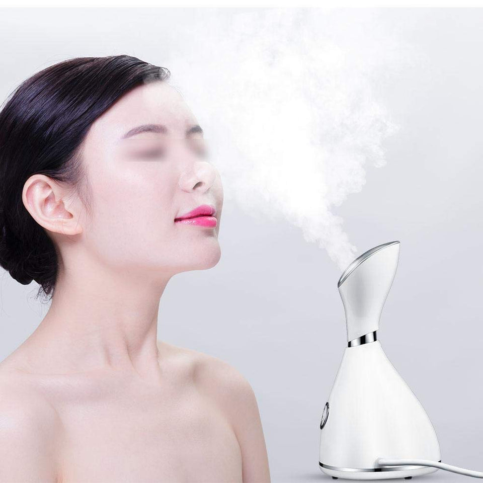 Lzour Vapor Facial irónico Nano, Vapor Facial del Balneario, inhalador Profesional del Vapor del Sino con la Niebla Caliente unclog el poro para el hogar SPA Que Abre los poros para la eliminación