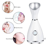 Lzour Vapor Facial irónico Nano, Vapor Facial del Balneario, inhalador Profesional del Vapor del Sino con la Niebla Caliente unclog el poro para el hogar SPA Que Abre los poros para la eliminación