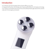ZYFWBDZ Masajeador Facial Ultrasonido Facial Masaje Anti envejecimiento 5 Modo de luz LED Reafirmación de la Piel Eliminar Arrugas Cuidado de la Piel Instrumento de Belleza