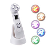 ZYFWBDZ Masajeador Facial Ultrasonido Facial Masaje Anti envejecimiento 5 Modo de luz LED Reafirmación de la Piel Eliminar Arrugas Cuidado de la Piel Instrumento de Belleza