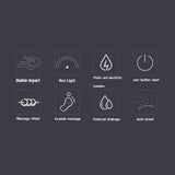 T-Day Masajeadores Eléctricos para Pies El baño para masajear SPA de pies, Mima Sus pies con Calor, Burbujas y Herramientas de Masaje, baño de pies terapéuticos con hidromasaje y Calentador