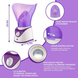 Lzour Facial Vapor Sauna Home SPA Caliente Niebla hidratación poros Limpiar blackheads Claro acné aromaterapia Cuidado de la Piel humidificador