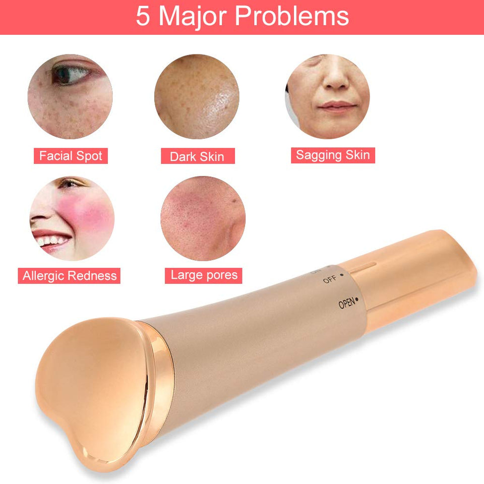 Semme Masajeador Facial Belleza Vibración Masaje Rejuvenecimiento Piel Reafirmante Antiarrugas Levantamiento de Cara Antienvejecimiento Cuidado de la Piel