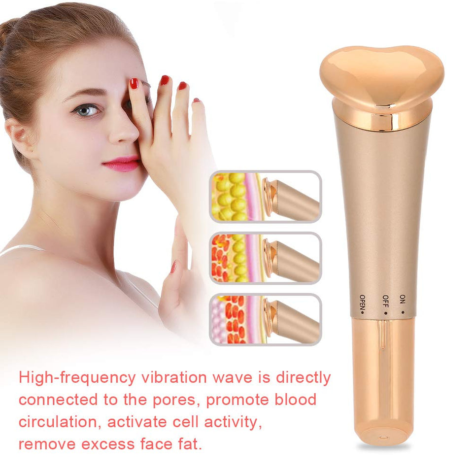 Semme Masajeador Facial Belleza Vibración Masaje Rejuvenecimiento Piel Reafirmante Antiarrugas Levantamiento de Cara Antienvejecimiento Cuidado de la Piel