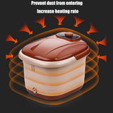 T-Day Masajeadores Eléctricos para Pies El baño para masajear SPA de pies, Mima Sus pies con Calor, Burbujas y Herramientas de Masaje, baño de pies terapéuticos con hidromasaje y Calentador