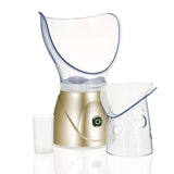 Lzour Professional Digital Deluxe Facial SPA Mist and Sauna inhalador SPA – Ayuda a Abrir los poros y Eliminar la Suciedad, bacterias y residuos de Maquillaje (Oro)