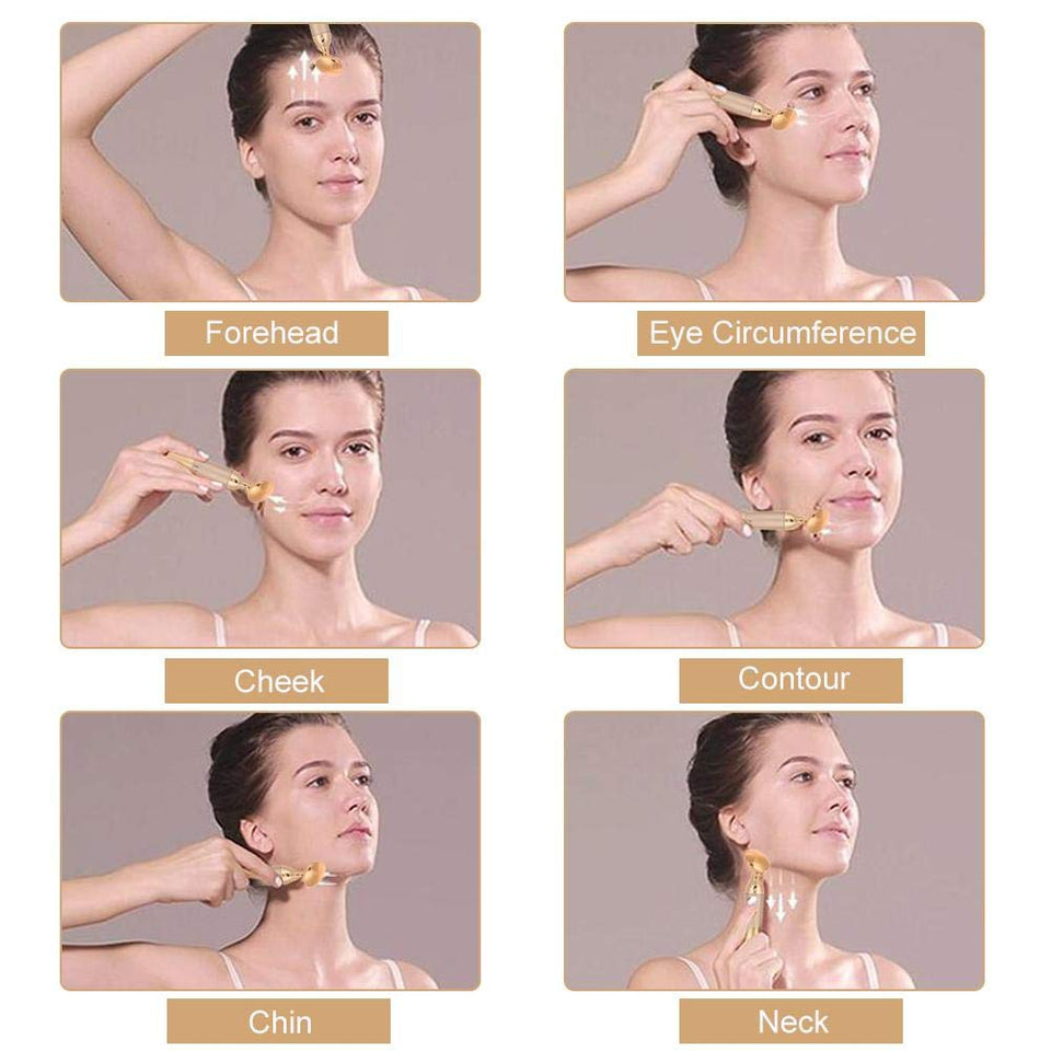 Masajeador Facial, Slim Lift Tighten Dispositivo de Belleza Facial Piel SPA Limpiador Masajeador Anti Arrugas Cuidado de la Piel Dispositivo de Masaje de Ojos