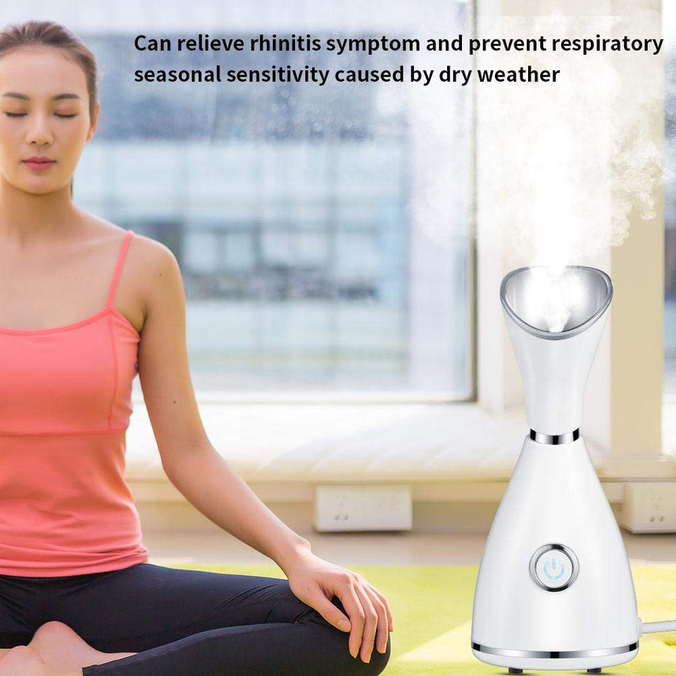 Lzour Vapor Facial irónico Nano, Vapor Facial del Balneario, inhalador Profesional del Vapor del Sino con la Niebla Caliente unclog el poro para el hogar SPA Que Abre los poros para la eliminación