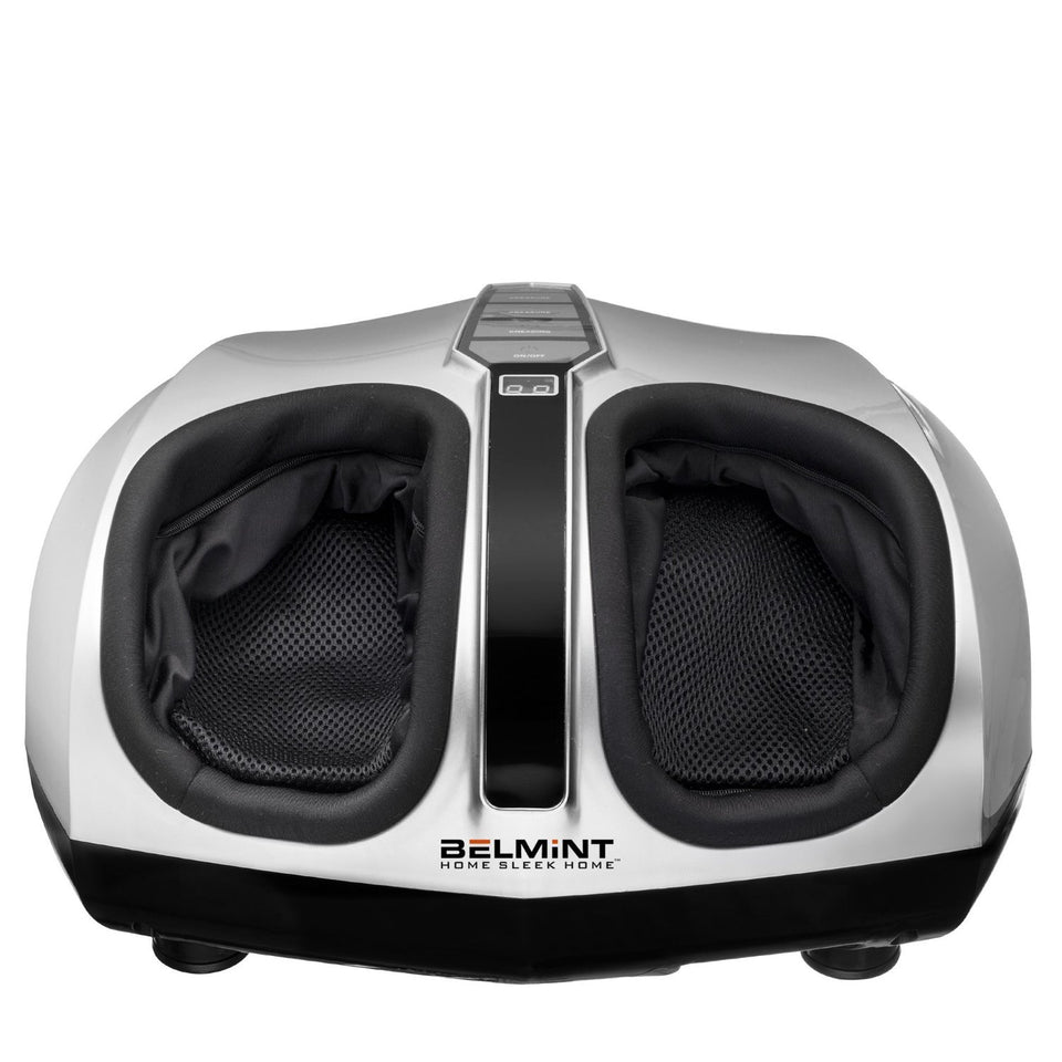 Belmint Shiatsu Masajeador de Pies y Pantorrillas con Función de Calor para Aliviar la Fascitis Plantar, Dolor Crónico y Tensiones, SPA para Pies de Terapia Shiatsu Reenergiza Pies Cansados